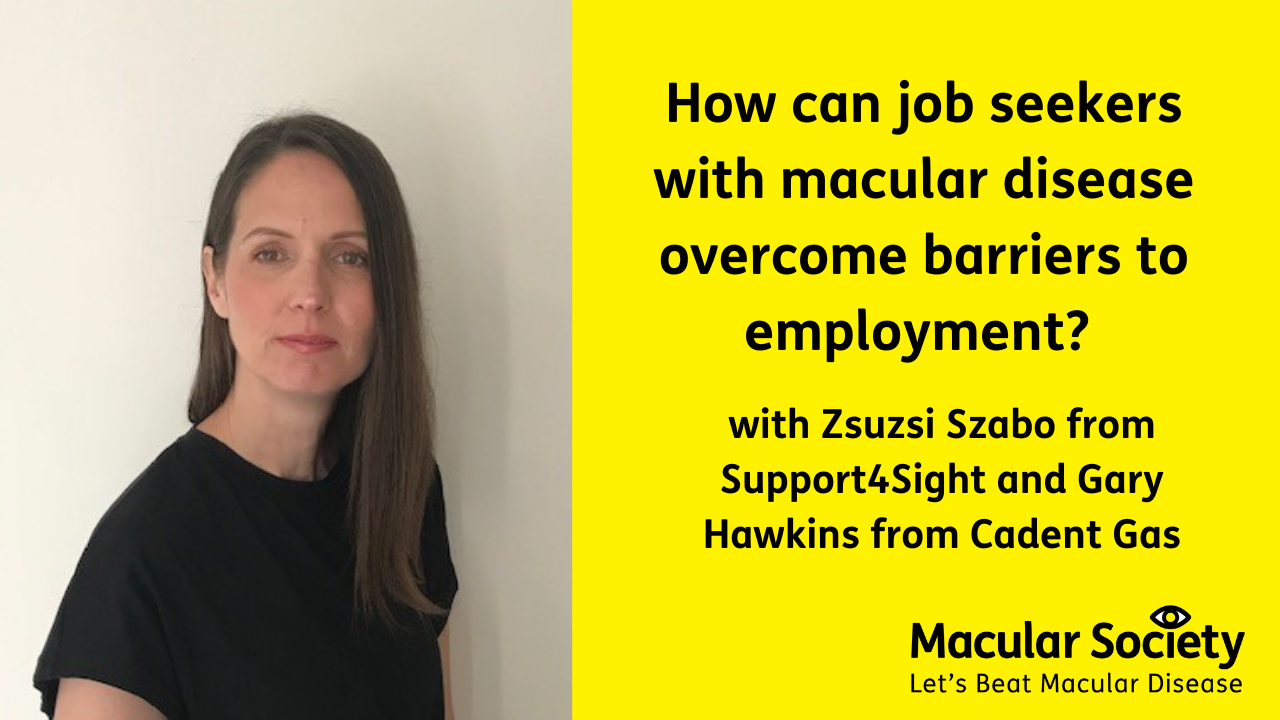 How can job seekers with macular disease overcome barriers of employment 
