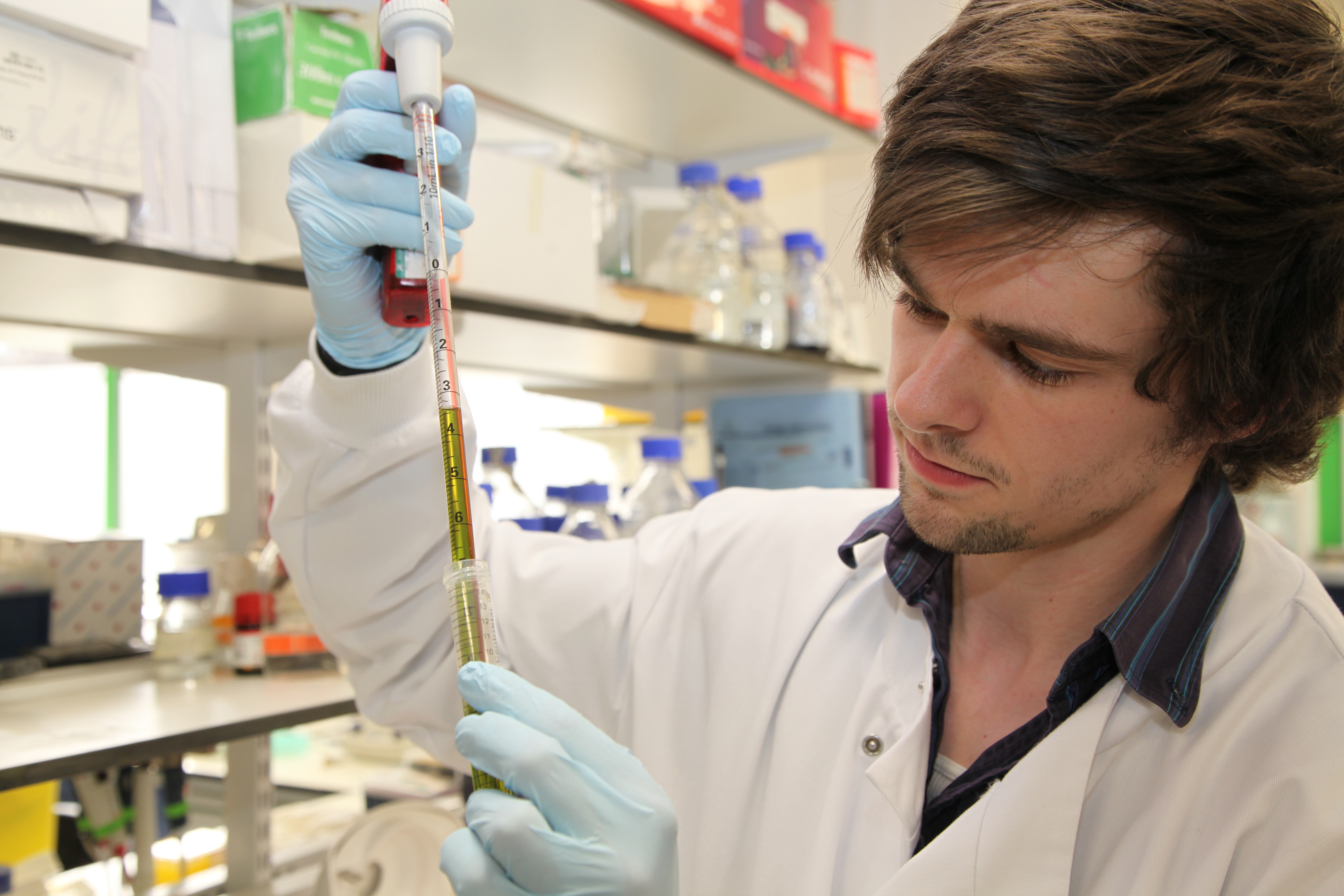 William Letton Student conducting experiment 