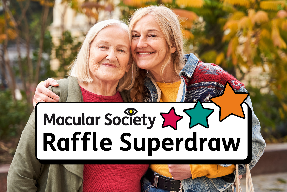 Raffle Superdraw logo with two smiling ladies