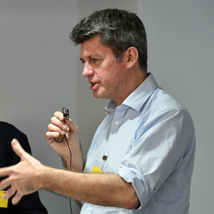 Andrew Webster speaking