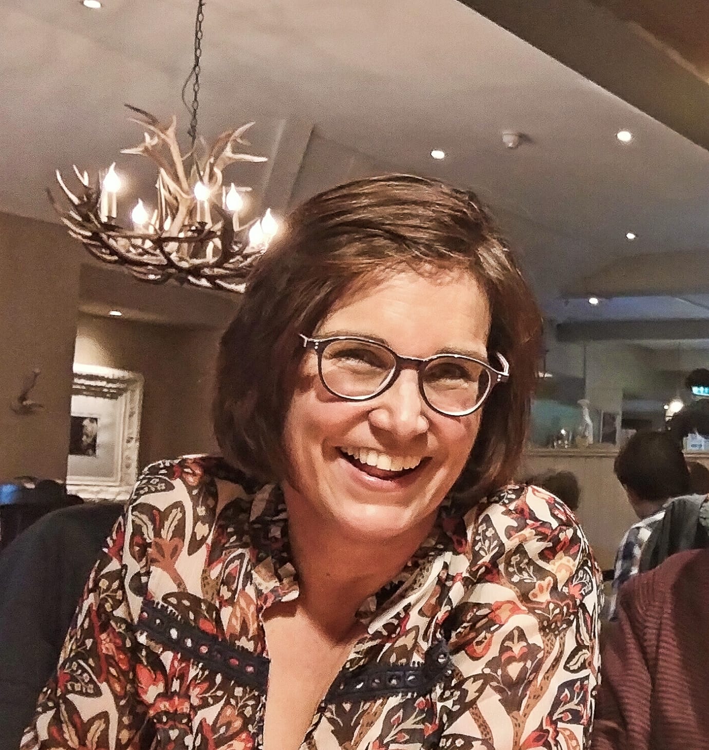 Jane Tidy laughing