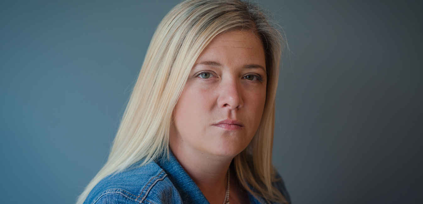 Kelly Facing Camera Serious