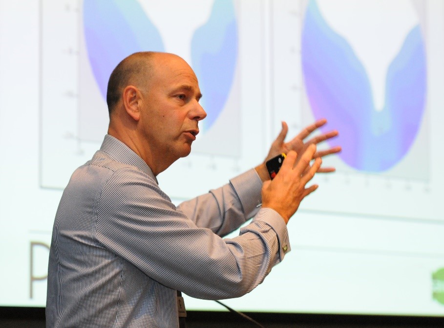 Richard Edwards presenting 