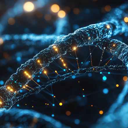 DNA strand generated image