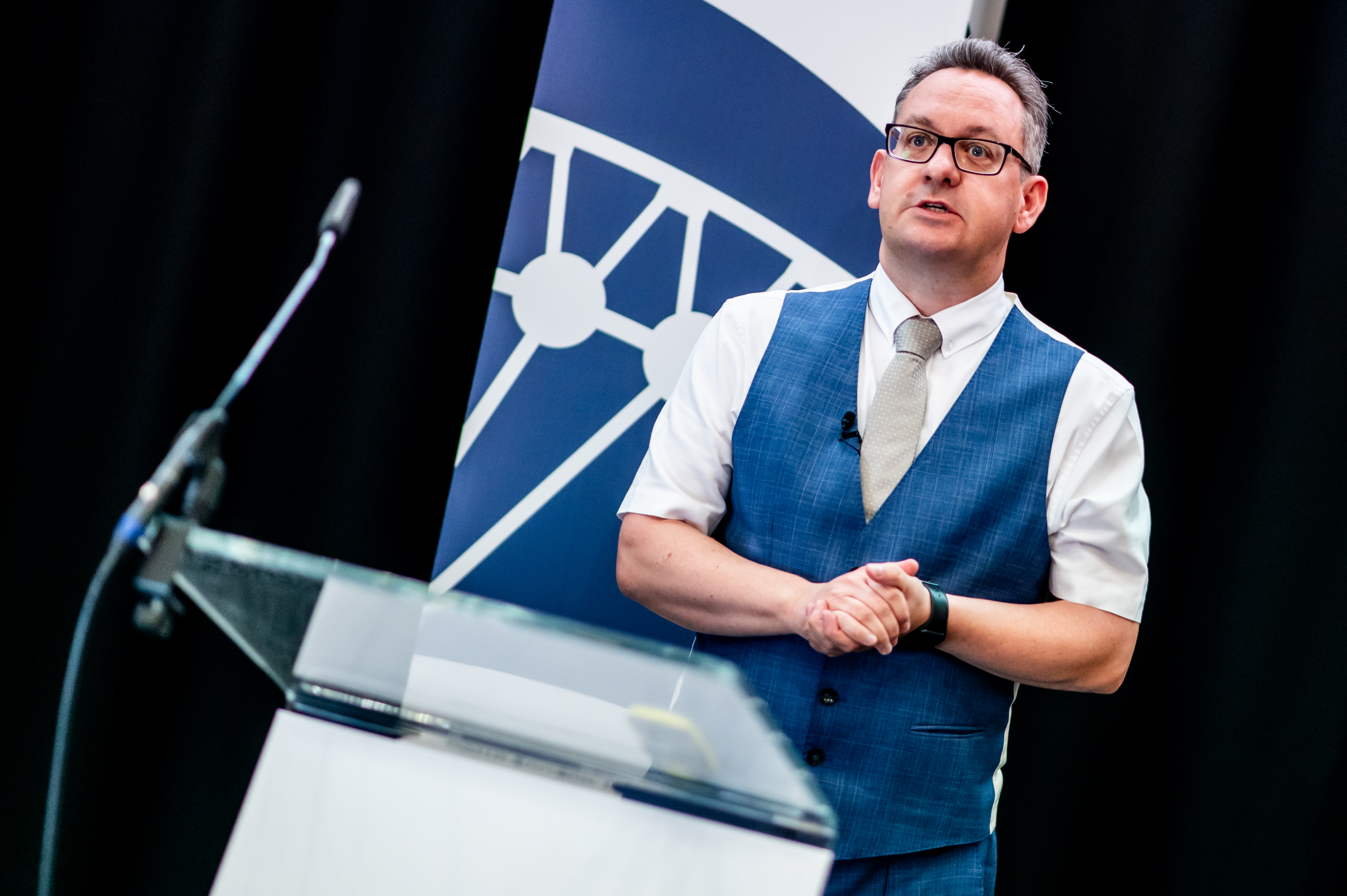 David Kavanagh giving talk 