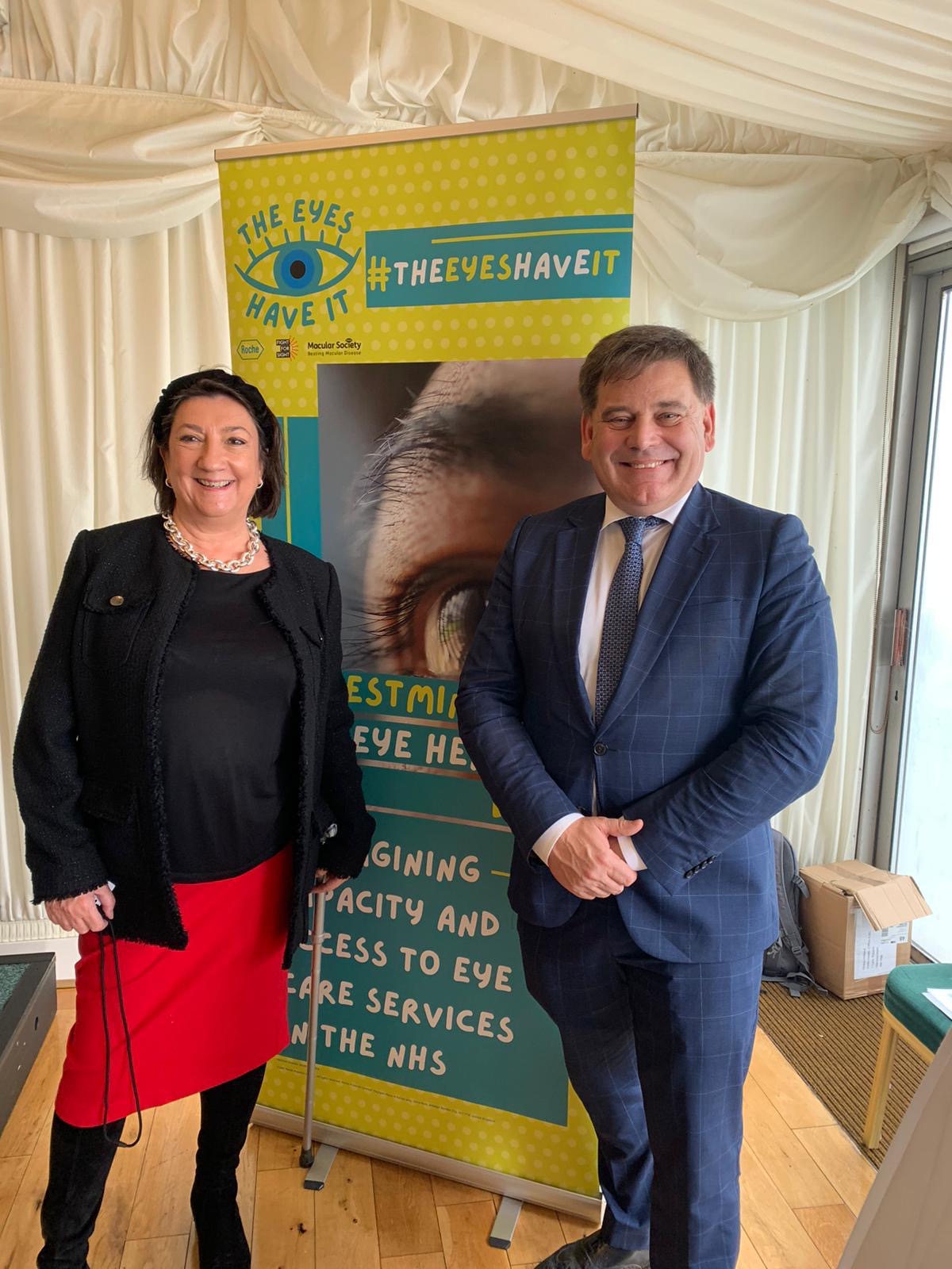 Cathy Yelf, Westminster eye health day