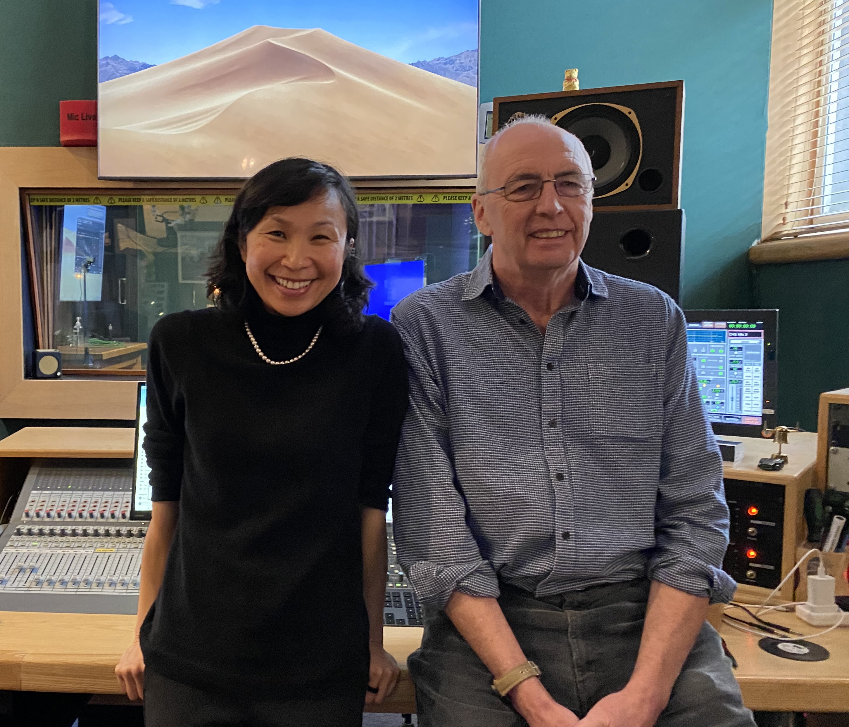 Beverly and Bill in studio