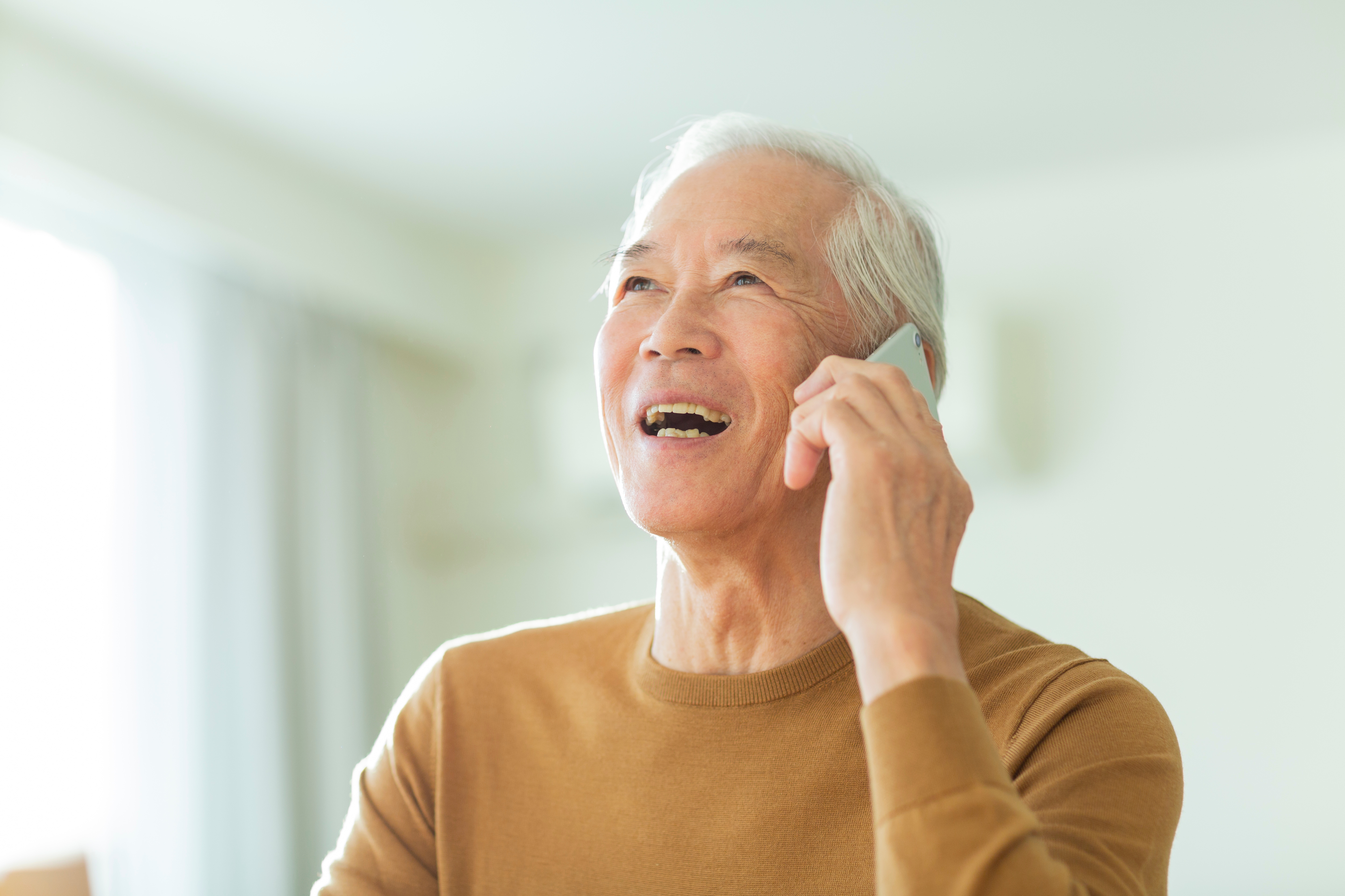 Telephone Befriender, man on phone