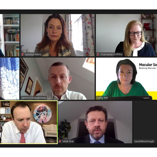 AMRC Matt Hancock zoom meeting screenshot
