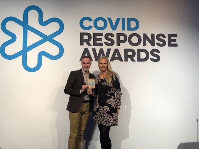 Covid Response Award 2021, Paul Holden and Maria Storesund