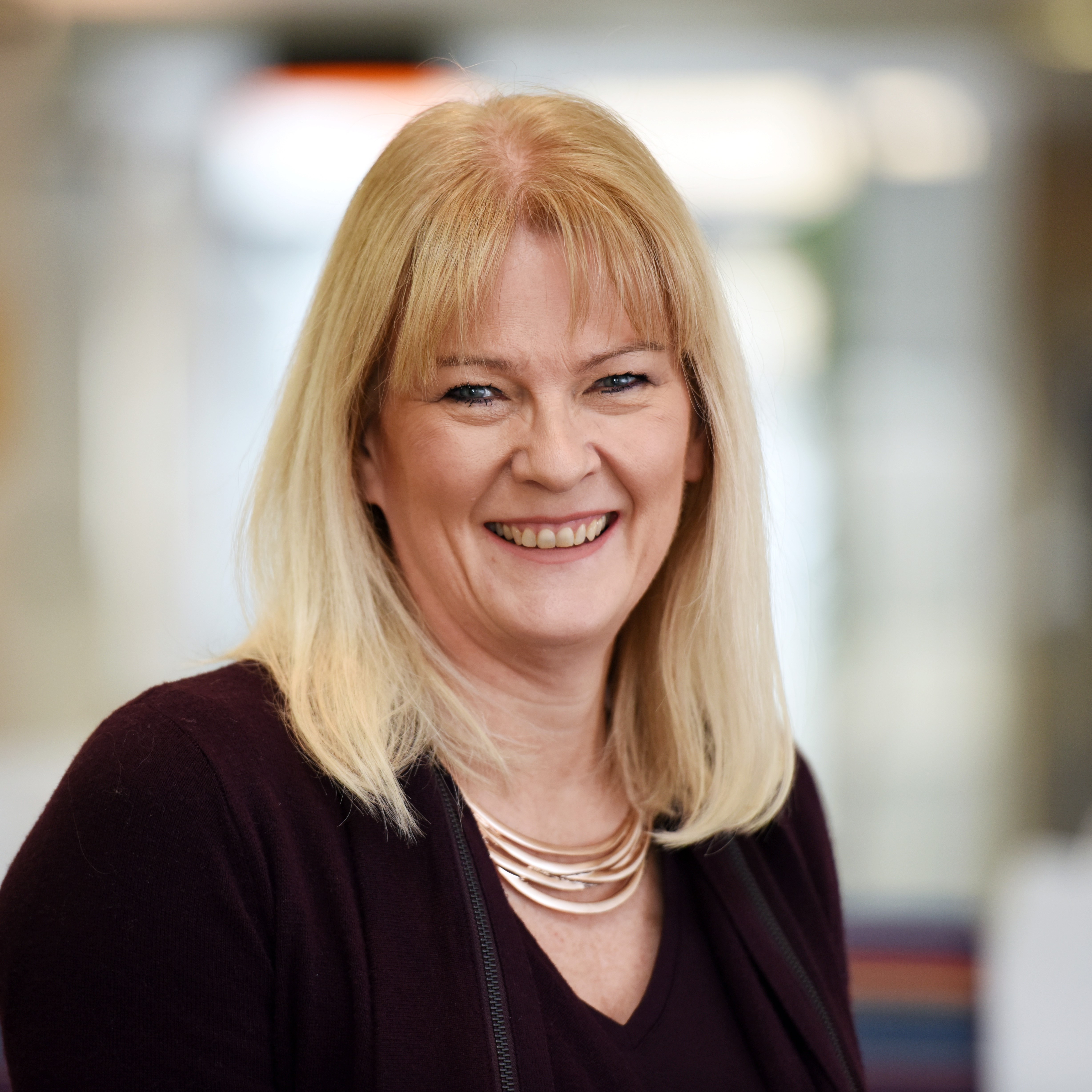 Jill Barker smiling 