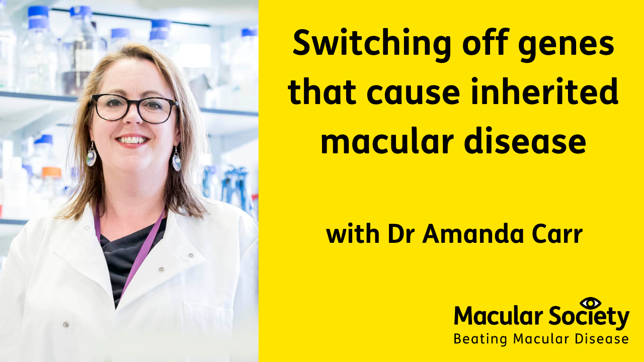 Switching off faulty gene webinar with Dr Amanda Carr