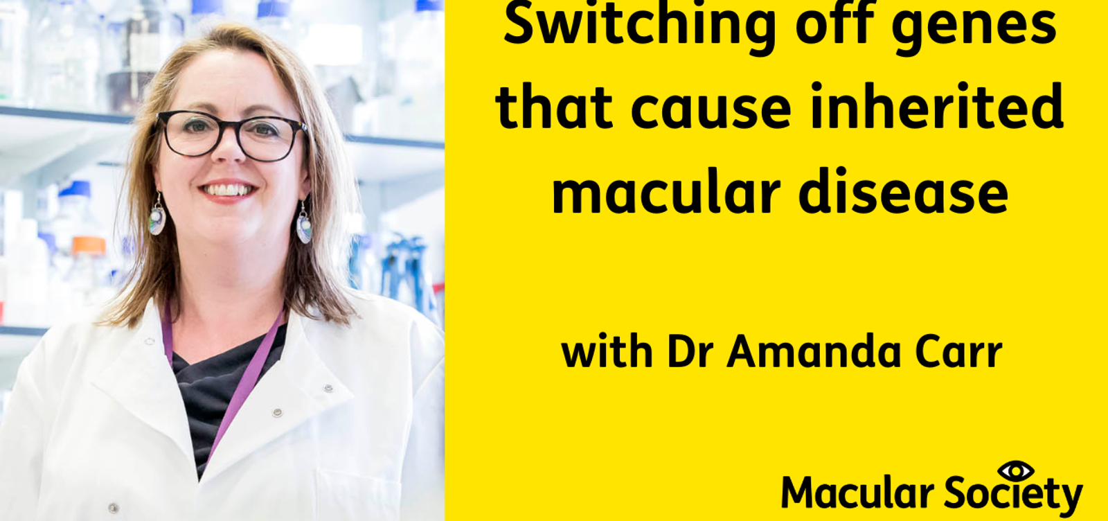 Switching off faulty gene webinar with Dr Amanda Carr