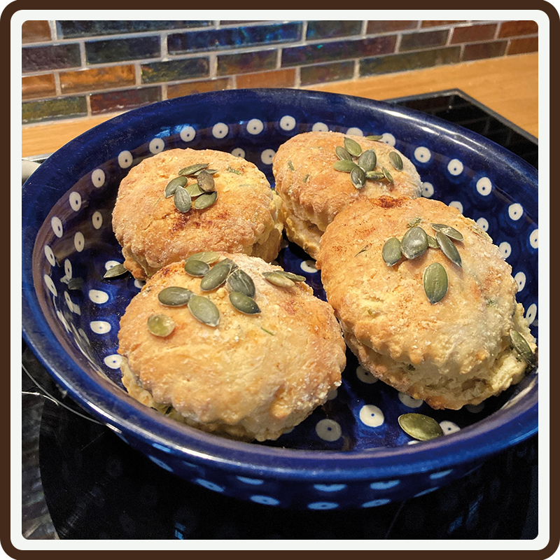 Susie’s cheese and pumpkin seed scones