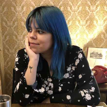 Emilee looking away from camera