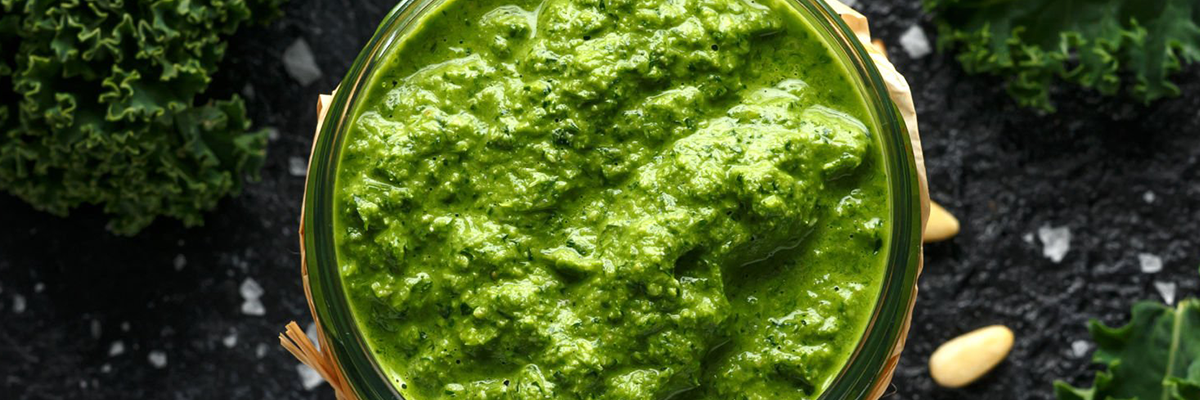 Kale nicoise with kale pesto recipe