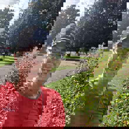 Sandra Orlando Park Run - smiling at camera