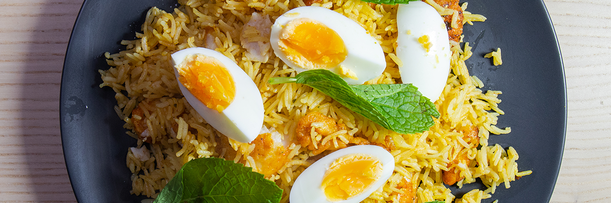 Kedgeree with dark leafy greens recipe