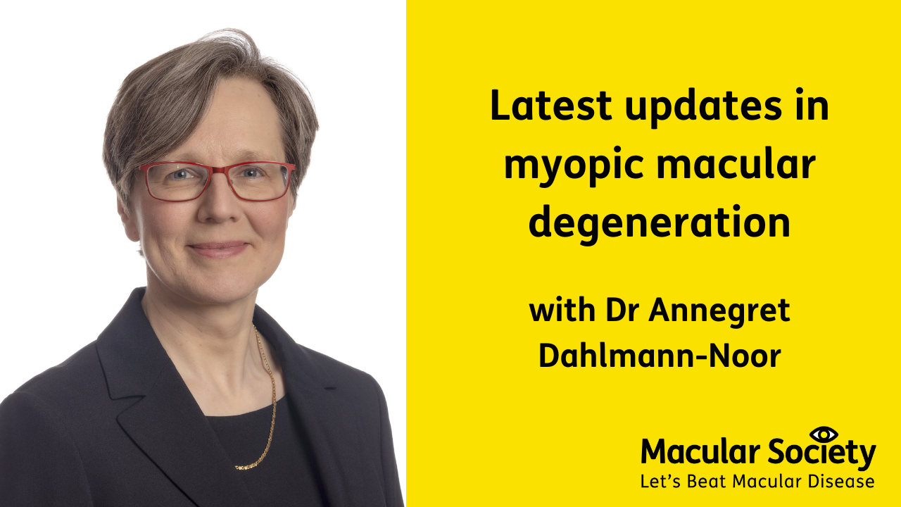 Latest updates in myopic macular degeneration with Dr Dahlmann-Noor