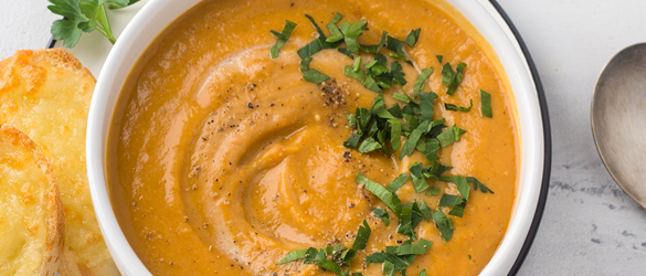 Carrot and red lentil soup recipe