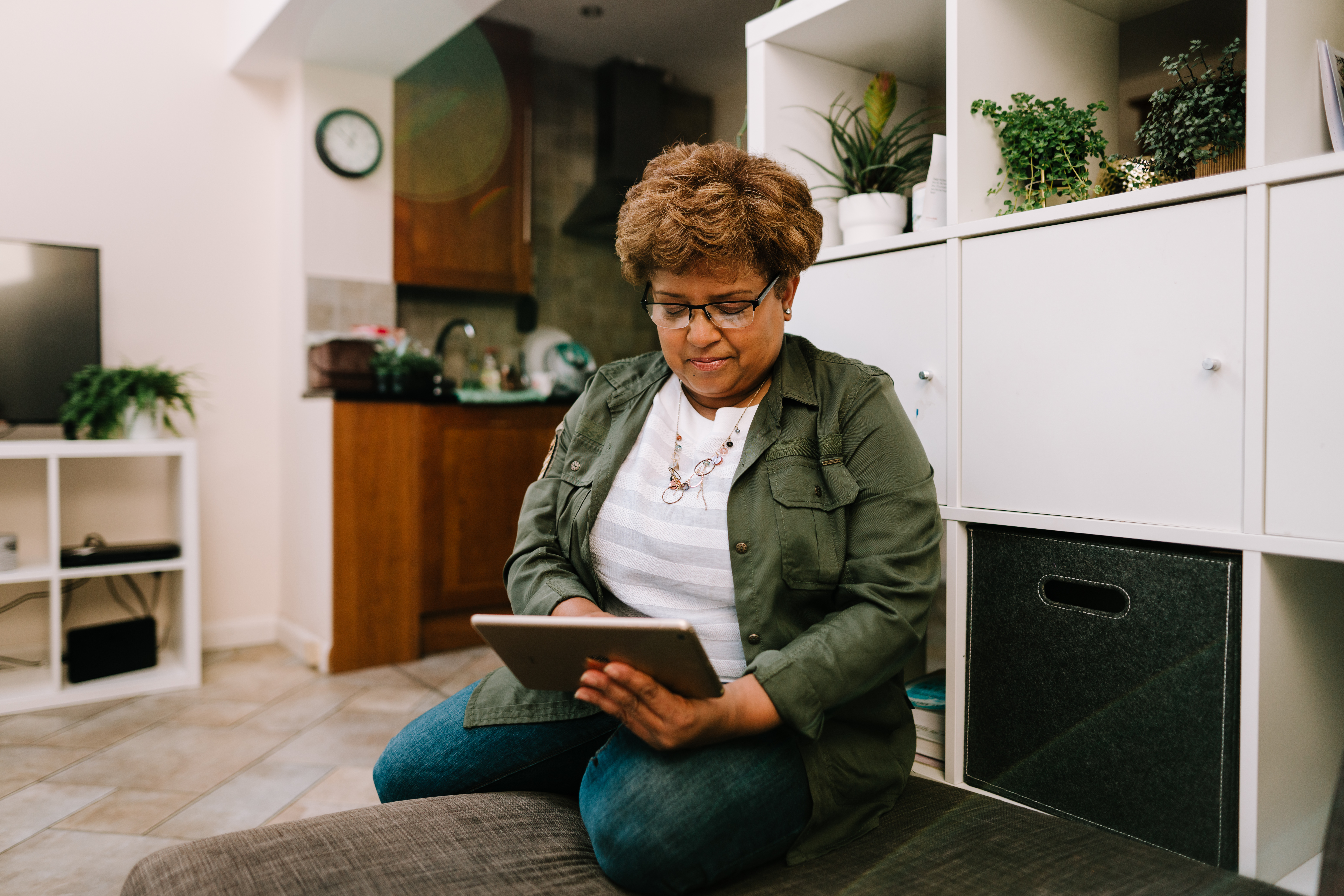 Woman on ipad 