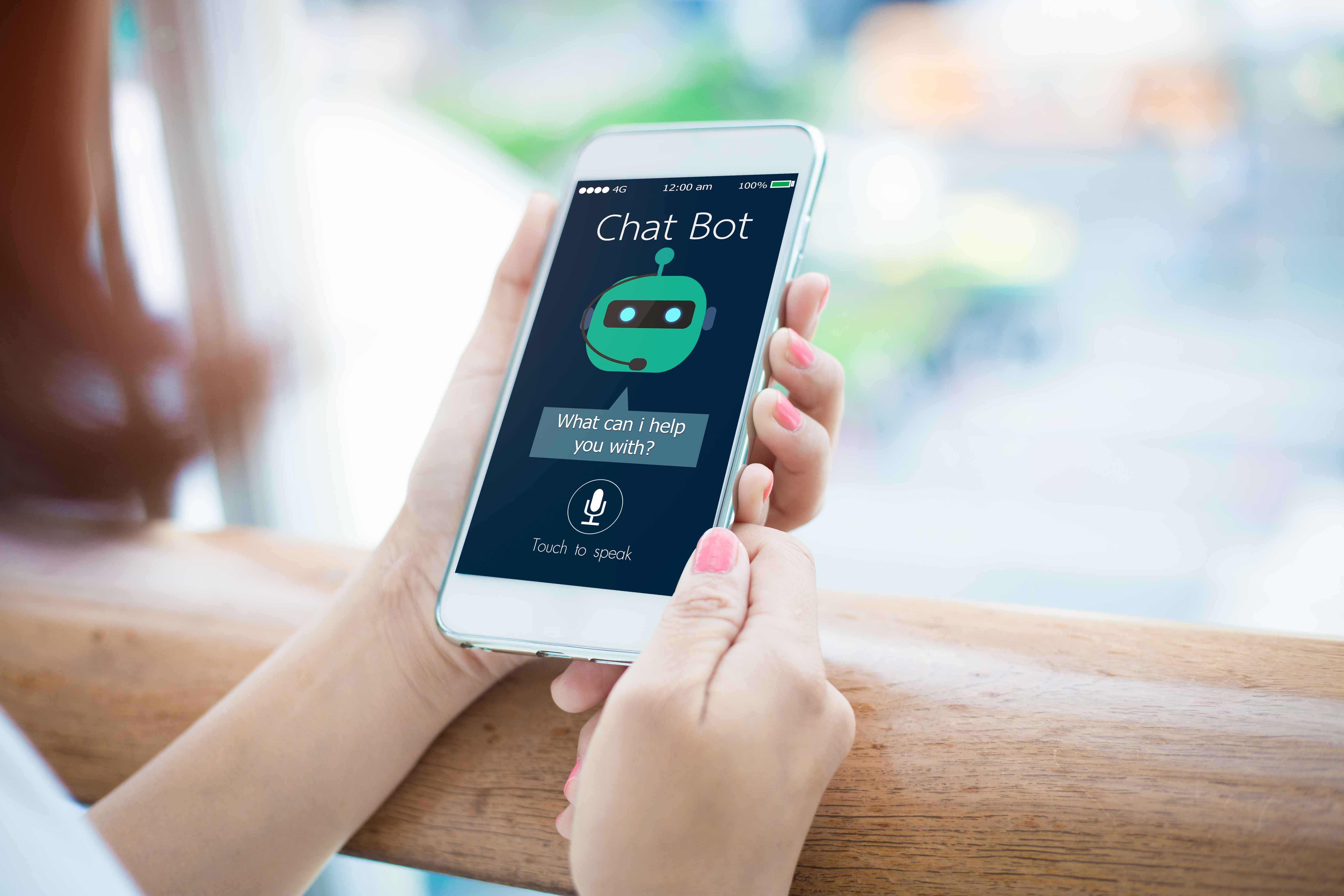 Chatbot research on phone