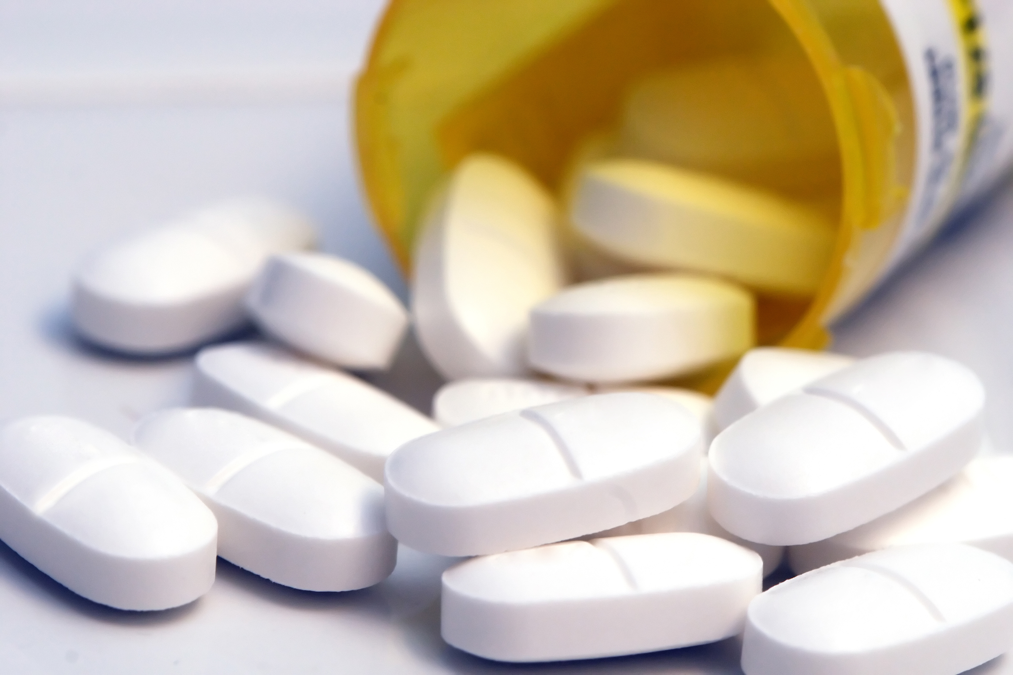 Medication spilling out of container