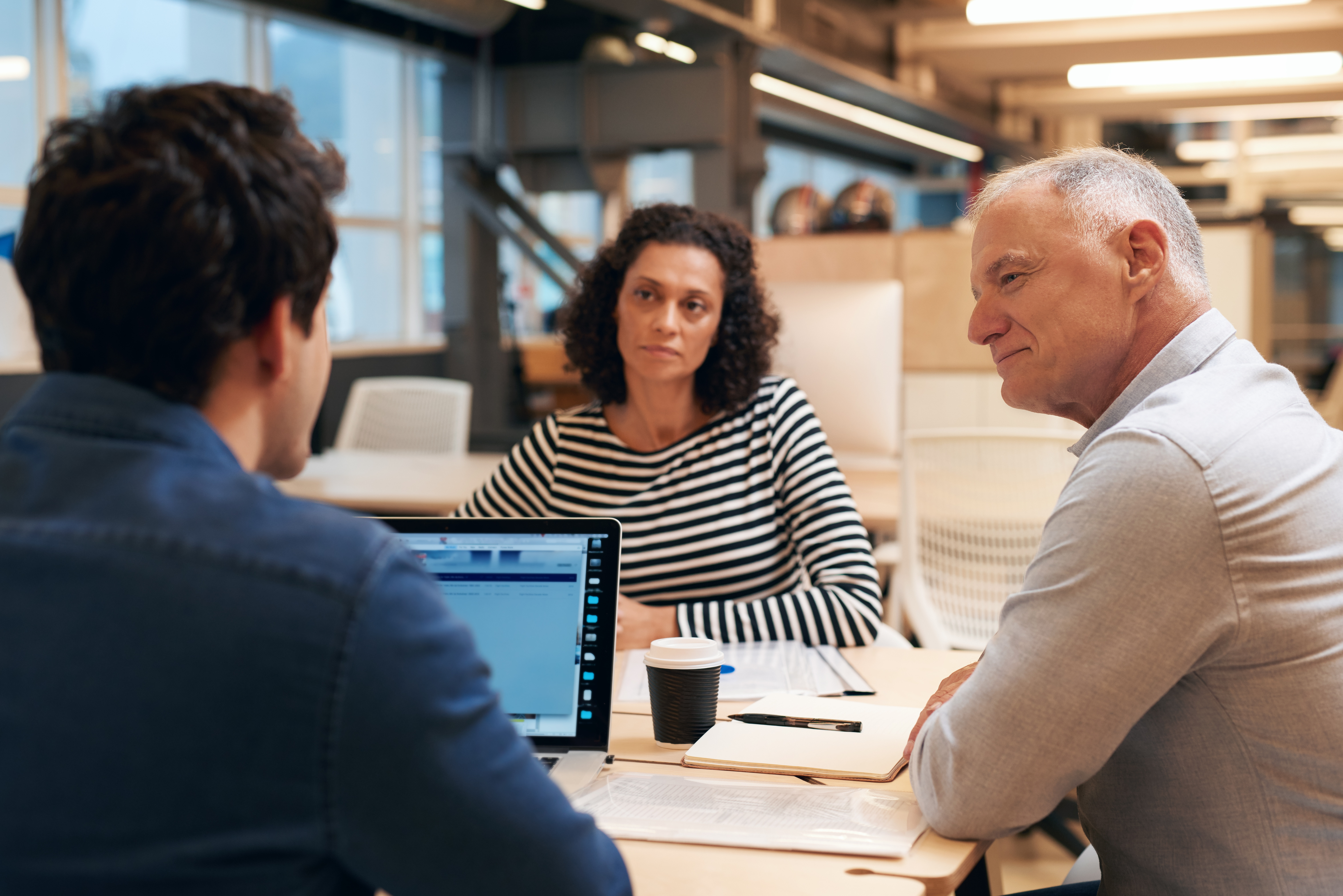 office workers in discussion